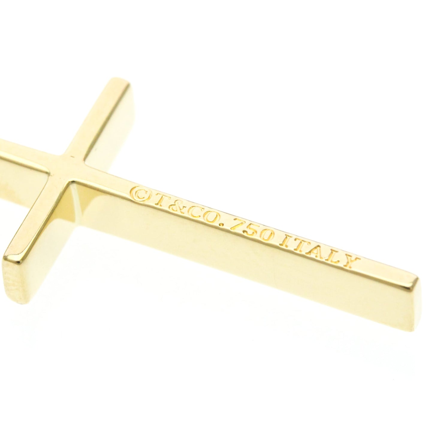 Tiffany & Co. Cross Pendant 18K Yellow Gold, Gold, Yellow Gold, Necklace