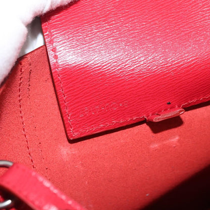 Celine Vertical Cabas Leather, Red, Leather, Tote Bag