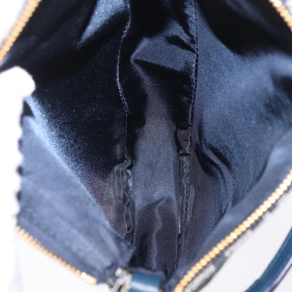 Christian Dior Vintage Saddle Bag Canvas, Navy, Canvas, Clutch