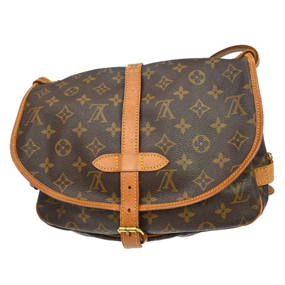 Louis Vuitton Saumur Monogram Canvas, Brown, Canvas, Shoulder Bag