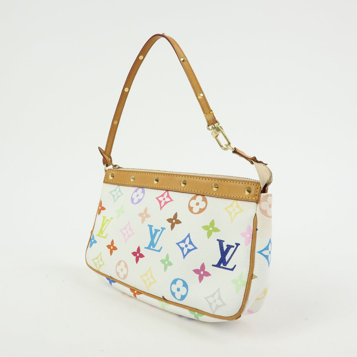 Louis Vuitton Pochette Accessoires Monogram Multicolor, Multicolour, Canvas, Clutch