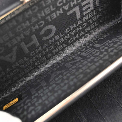 Chanel Lucky Symbols French Embossed Quilted Leather, Black, Leather, Wallet
