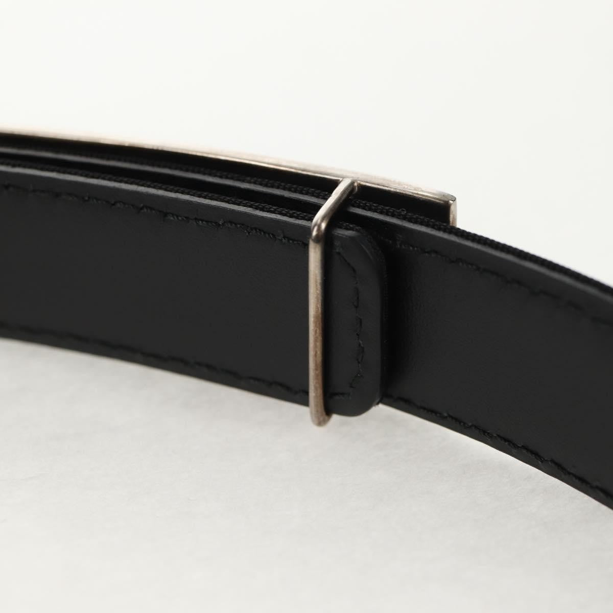 Chanel Logo Belt Leather with Metal and Crystals, Black, Leather, Belt