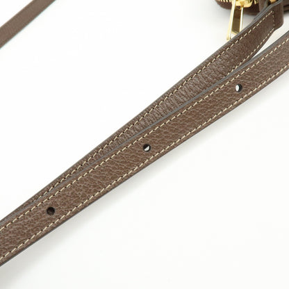 Gucci Ophidia GG Coated Canvas, Brown, Leather, Crossbody Bag