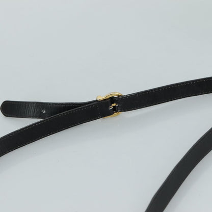 Salvatore Ferragamo Gancini Flap Leather, Black, Leather, Shoulder Bag