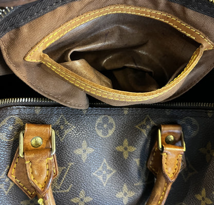 Louis Vuitton Speedy Monogram Canvas, Brown, Canvas, Handbag