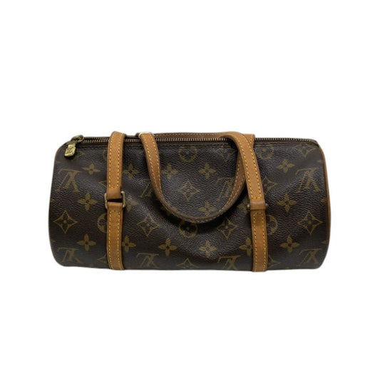 Louis Vuitton Papillon Handbag Monogram Canvas, Brown, Canvas, Handbag