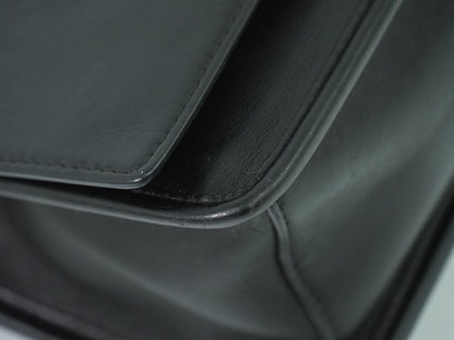 Fendi Kan I F Leather, Black, Leather, Shoulder Bag