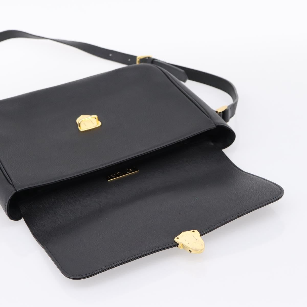 Saint Laurent Vintage Shoulder bag leather, Black, Leather, Shoulder Bag