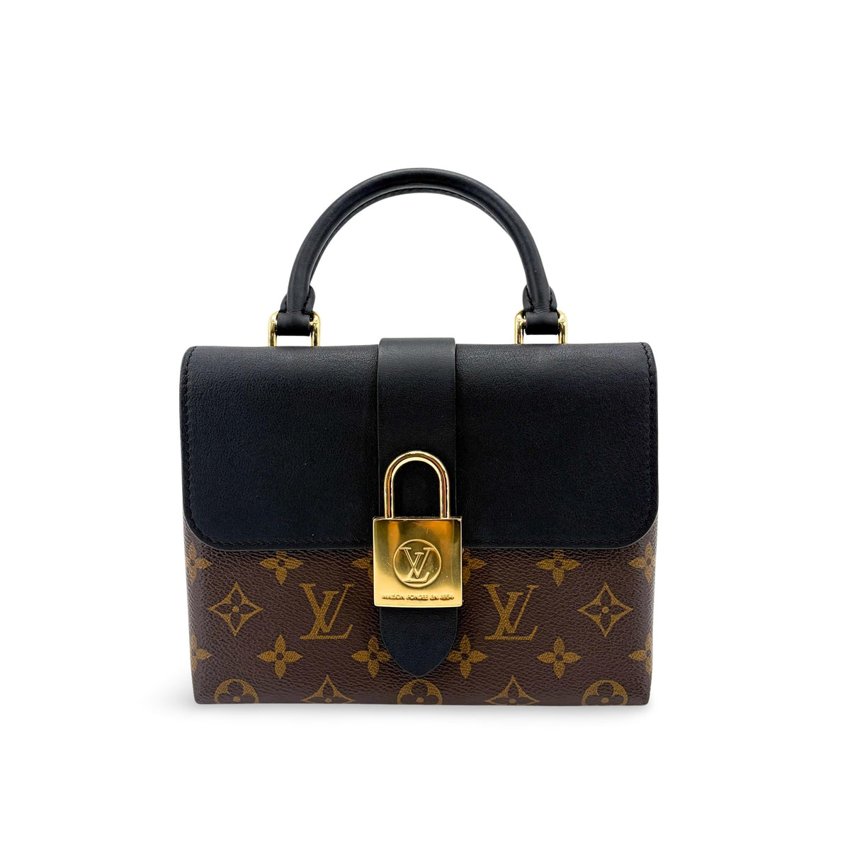 Louis Vuitton Locky Monogram Canvas with Leather, Black, Canvas, Handbag