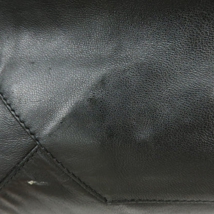 Celine Vertical Cabas Leather, Black, Leather, Tote Bag