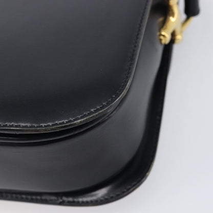 Celine Horse Carriage Leather, Black, Leather, Shoulder Bag