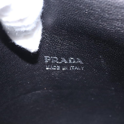 Prada Galleria Double Zip Saffiano Leather, Silver, Leather, Shoulder Bag