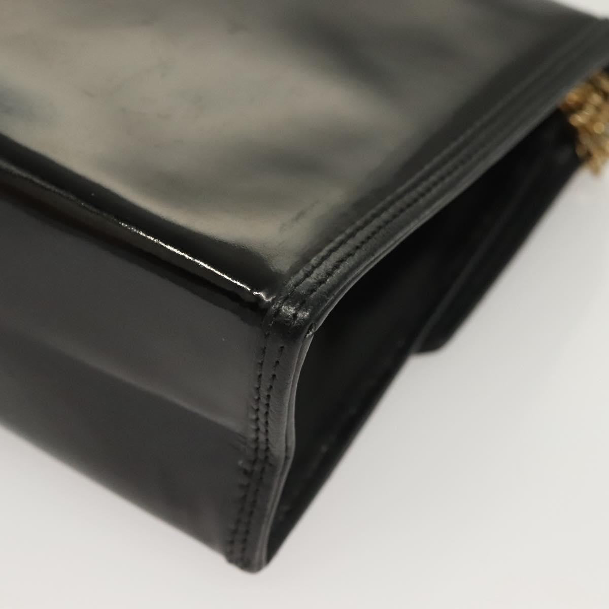 Chanel CC Envelope Flap Patent Leather, Black, Patent Leather, Clutch