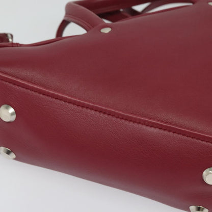 Balenciaga Triangle Duffle Leather, Red, Leather, Handbag