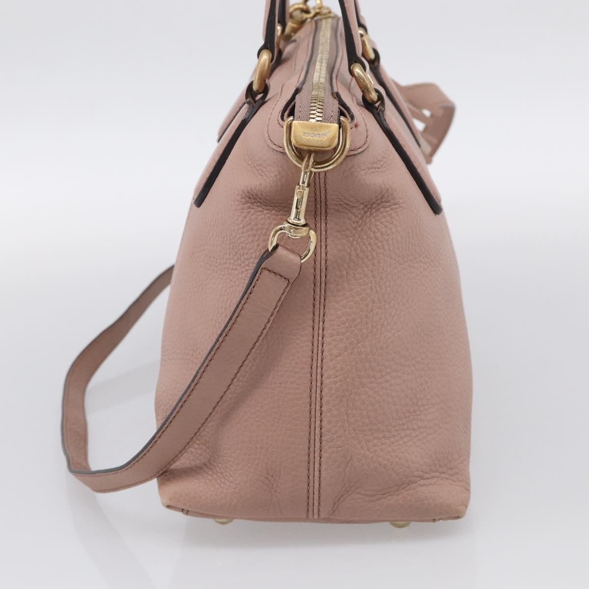 Gucci Soho Convertible Soft Top Handle Leather, Pink, Leather, Handbag