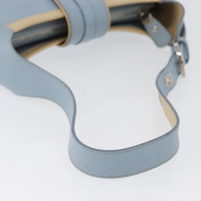 Salvatore Ferragamo Gancini Leather, Blue, Leather, Shoulder Bag