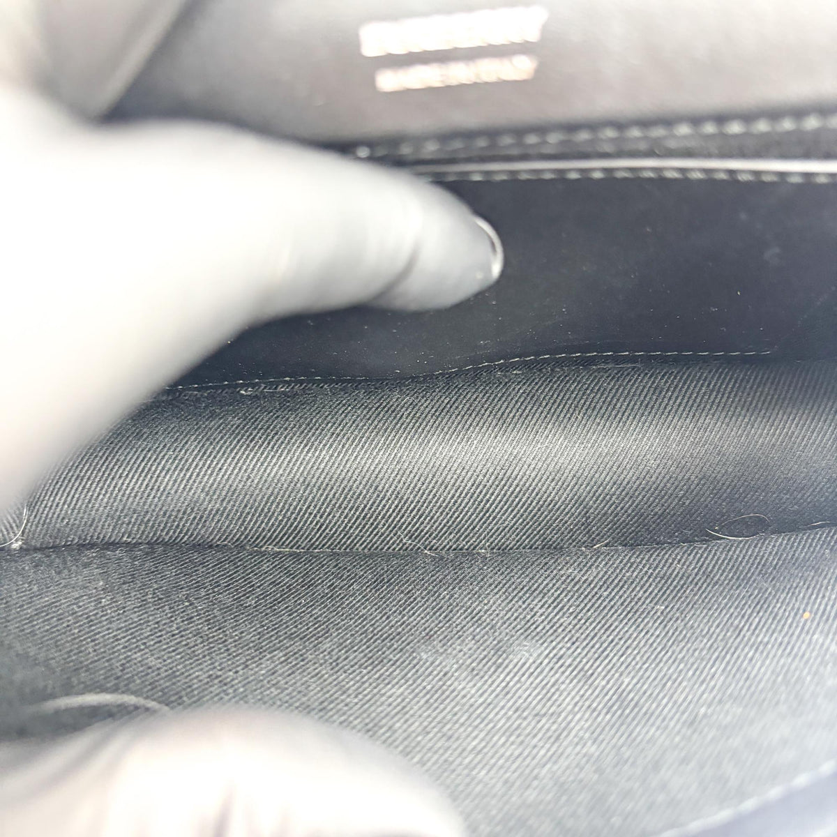 Burberry Lola Quilted Lambskin, Navy, Leather, Shoulder Bag