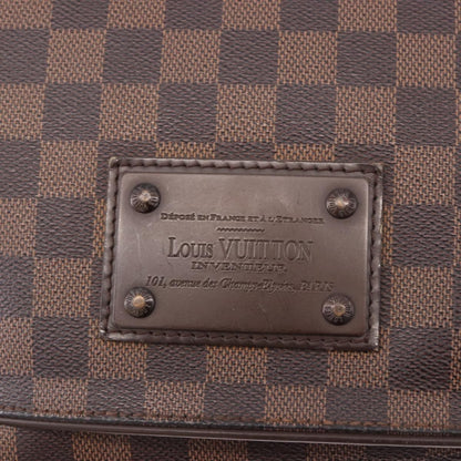 Louis Vuitton Brooklyn Damier Ebene, Brown, Canvas, Shoulder Bag