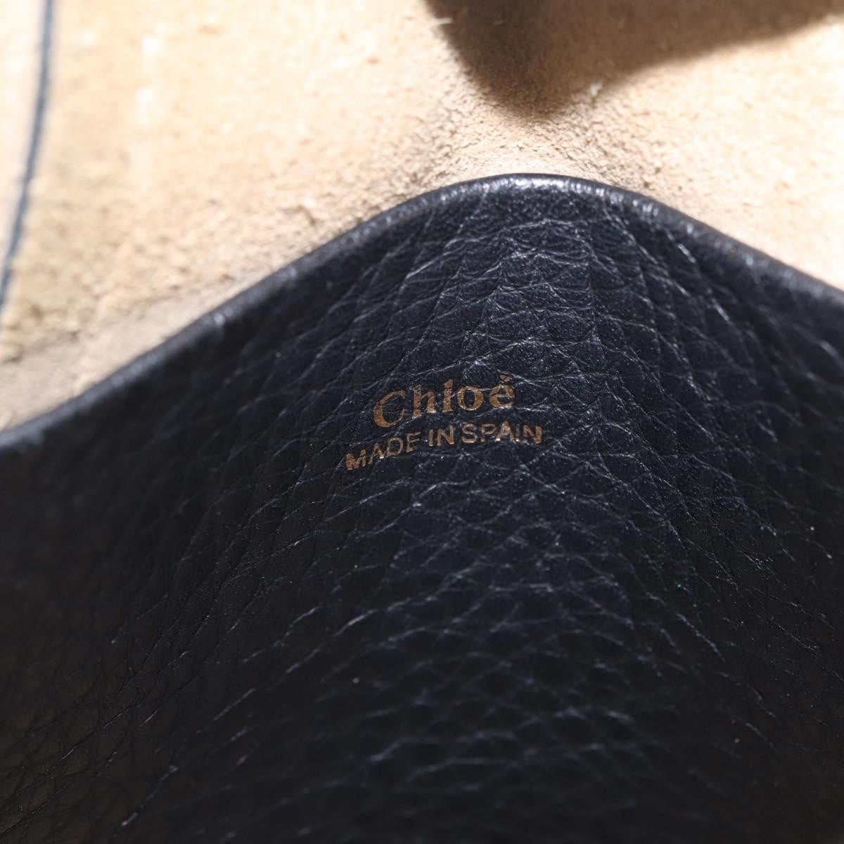 Chloe Hayley Hobo Leather, Black, Leather, Shoulder Bag