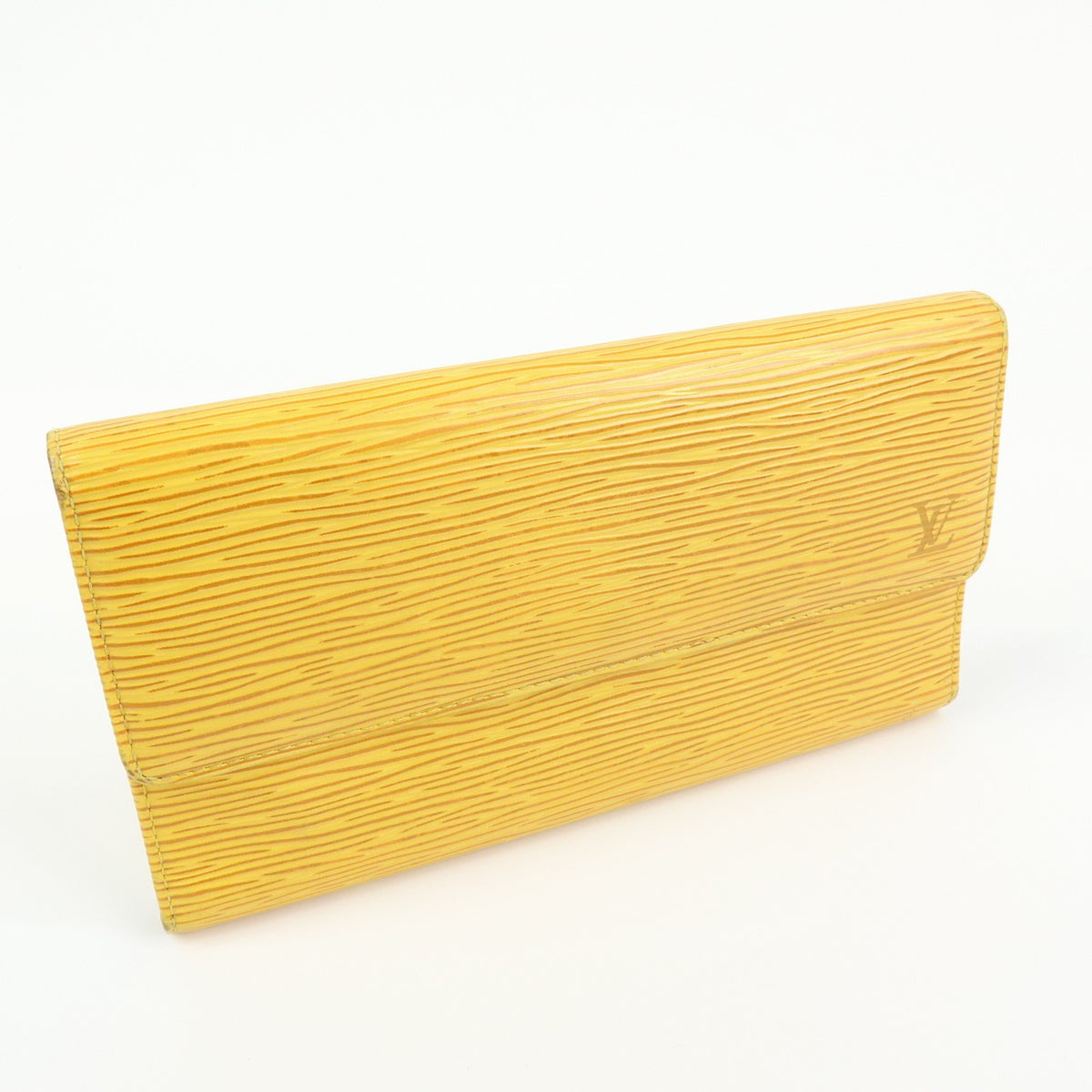 Louis Vuitton Porte Tresor International Epi Leather, Yellow, Leather, Wallet