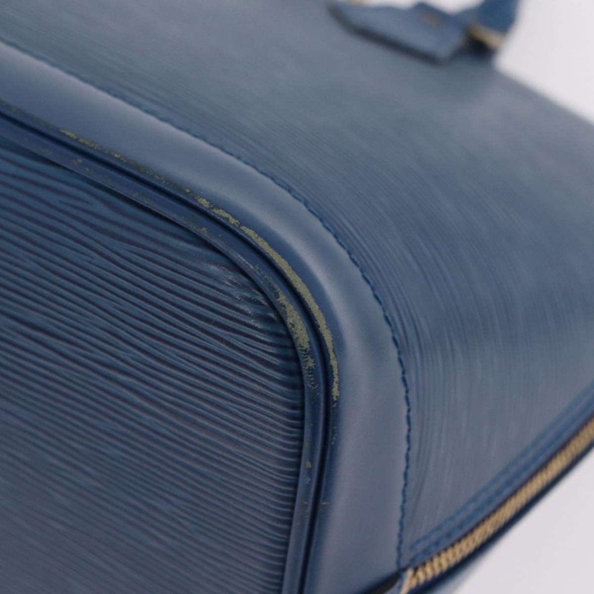 Louis Vuitton Alma Epi Leather, Blue, Leather, Handbag