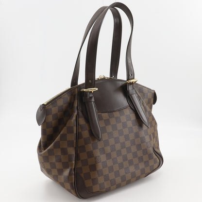 Louis Vuitton Verona Damier Ebene, Brown, Canvas, Tote Bag