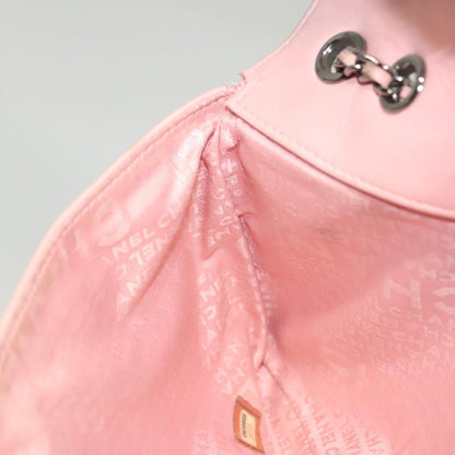 Chanel Chocolate Bar Mademoiselle Flap Bag Quilted Leather, PINK, LEATHER, Shoulder bag