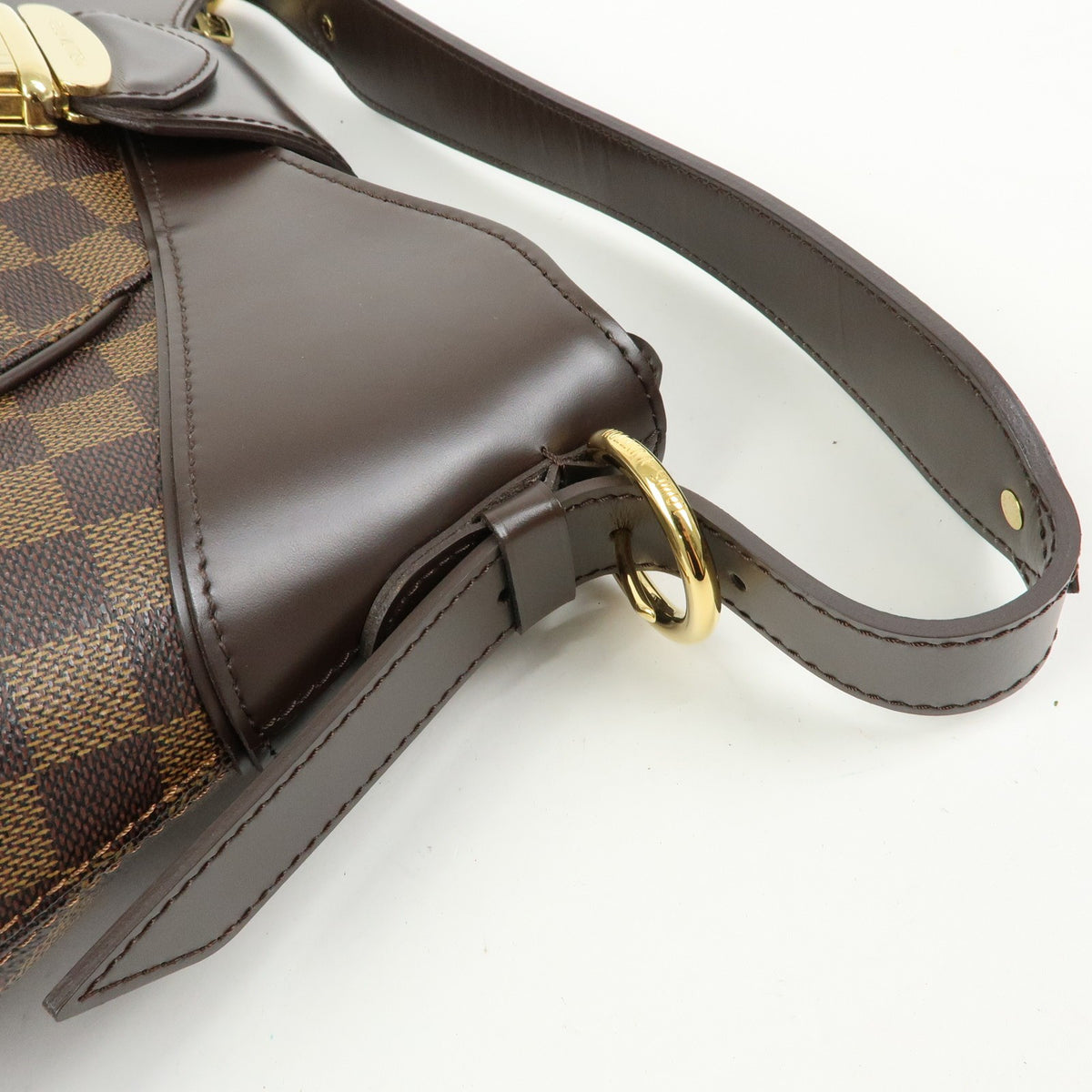 Louis Vuitton Sistina Damier, Brown, Canvas, Handbag