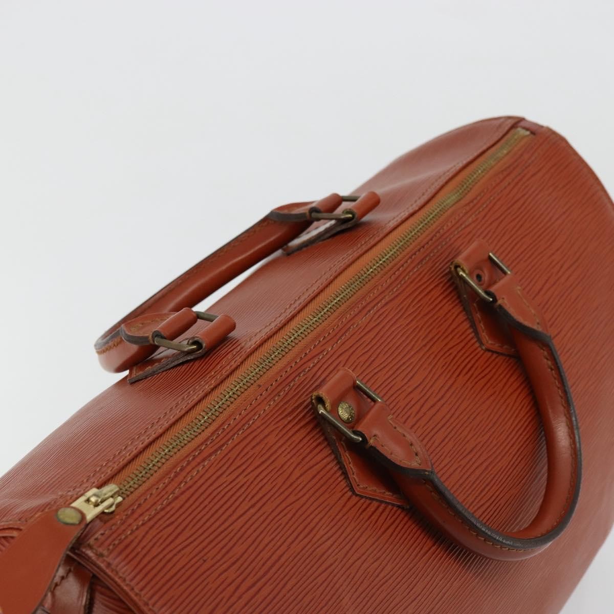 Louis Vuitton Speedy Epi Leather, Brown, Leather, Handbag