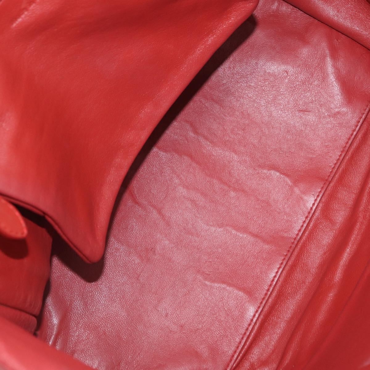 Celine Luggage Suede, Red, Leather, Handbag