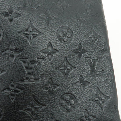 Louis Vuitton Pochette To-Go Monogram Shadow Leather, Black, Leather, Clutch