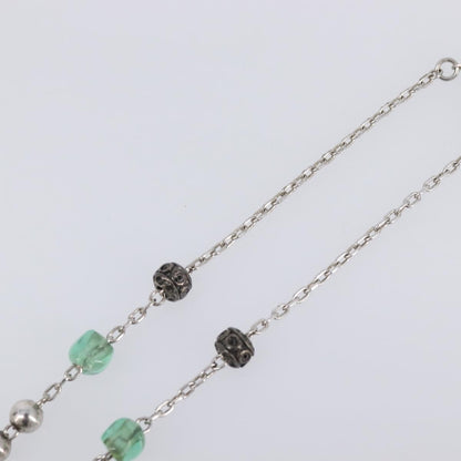 "Dolce & Gabbana Cross Pendant Metal with Crystals, Enamel and Faux Pearls", Silver, Metal, Necklace