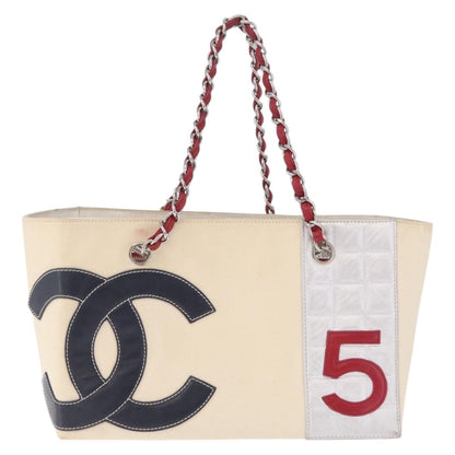 Chanel No.5 Canvas and Leather, Beige, Canvas, Tote Bag