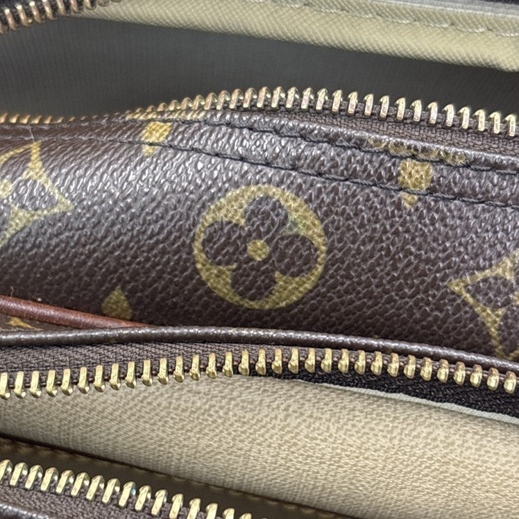 Louis Vuitton Reporter Monogram Canvas, Brown, Canvas, Shoulder Bag