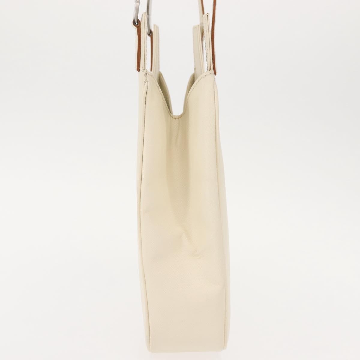 Salvatore Ferragamo Shoulder Leather, Ecru, Leather, Shoulder Bag