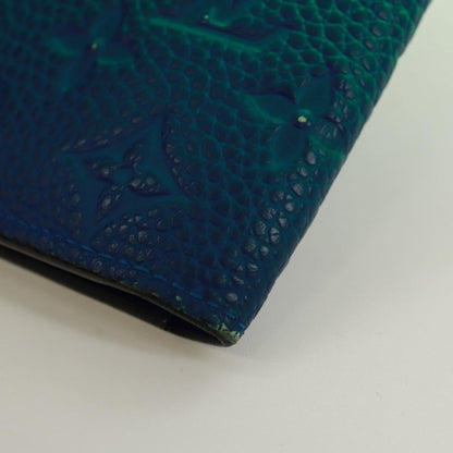 Louis Vuitton Brazza Limited Edition Illusion Monogram Taurillon Leather, Green, Leather, Wallet