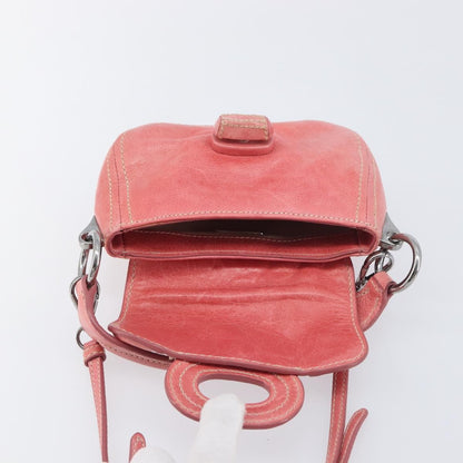 Prada Turnlock Flap Soft Calf, Pink, Leather, Shoulder Bag