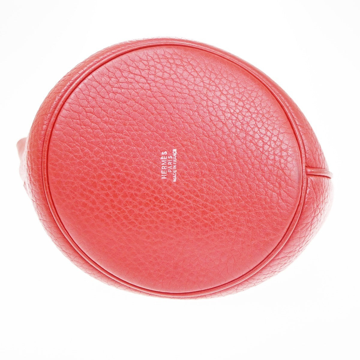 Hermes Mangeoire Taurillon Clemence Leather, Red, Leather, Shoulder Bag