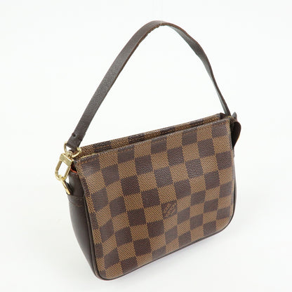 Louis Vuitton Trousse Make Up Damier, Brown, Canvas, Clutch