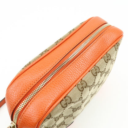 Gucci Bree Disco GG Canvas with Leather, Beige, Canvas, Crossbody Bag