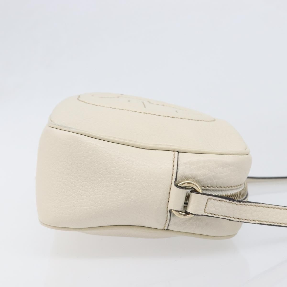 Gucci Soho Disco Leather, White, Leather, Shoulder Bag
