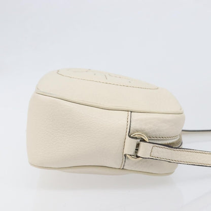 Gucci Soho Disco Leather, White, Leather, Shoulder Bag