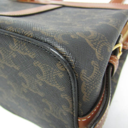 Celine Teen Cabas De France Triomphe Coated Canvas, Brown, Canvas, Handbag