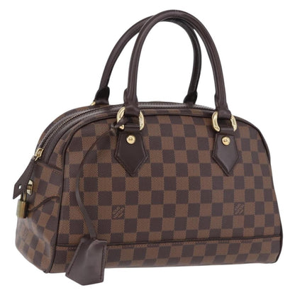 Louis Vuitton Duomo Boston Damier Ebene, Brown, Canvas, Handbag