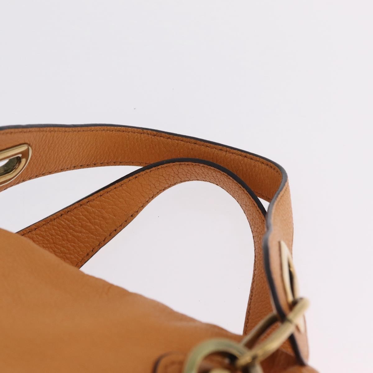 Chloe Paraty Top Handle Leather, Orange, Leather, Handbag