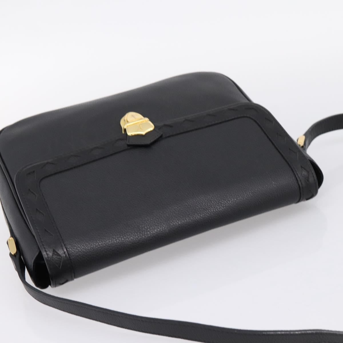 Saint Laurent Vintage Shoulder bag leather, Black, Leather, Shoulder Bag