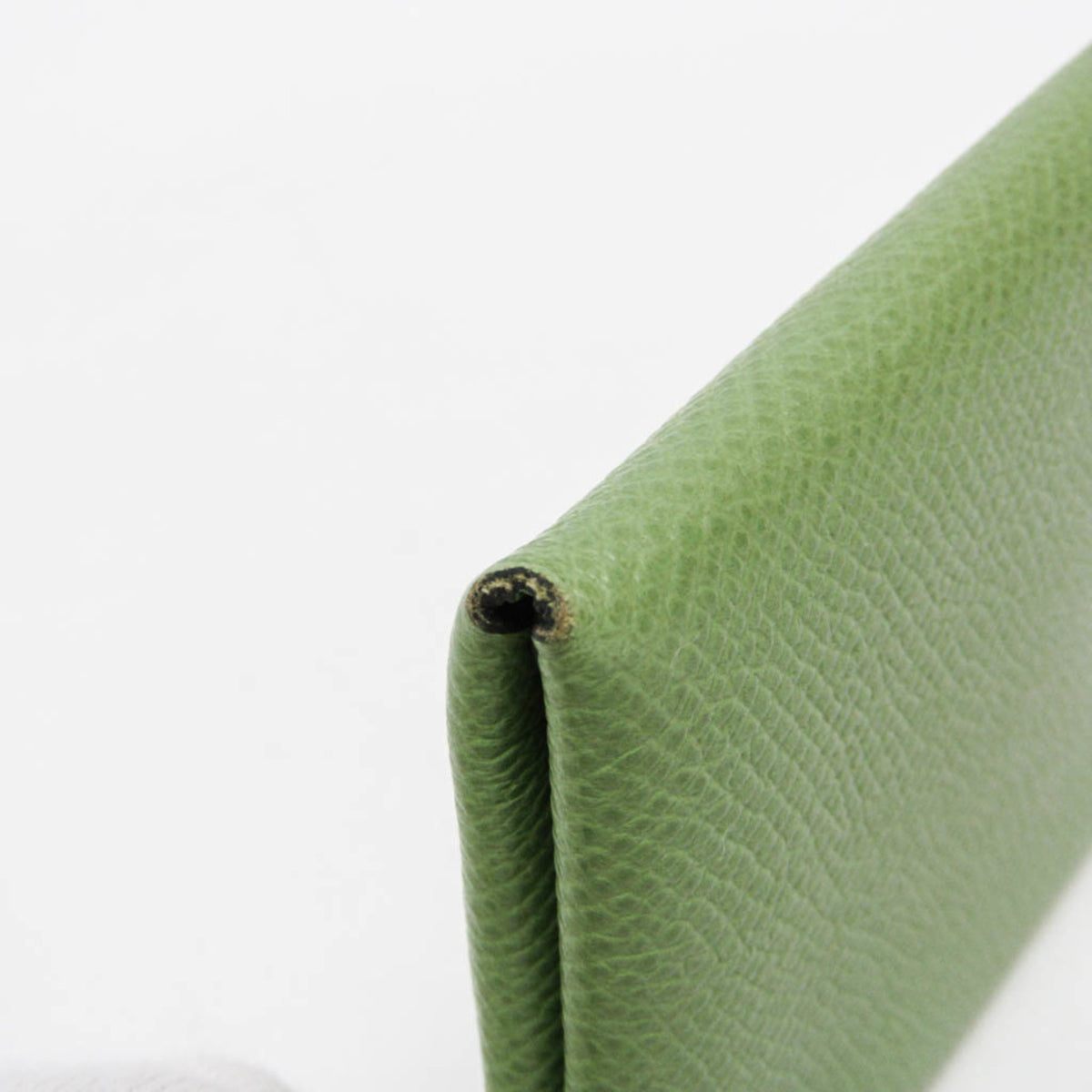 Hermes Calvi Duo Card Holder Epsom, Green, Leather, Card Holder
