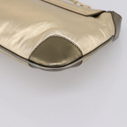 Gucci Tiger Charm Leather, Gold, Leather, Shoulder Bag