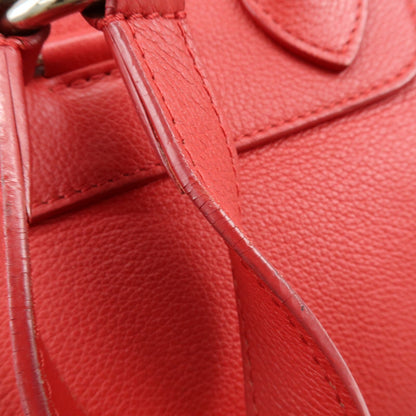 Louis Vuitton Lockme Leather, Red, Leather, Backpack